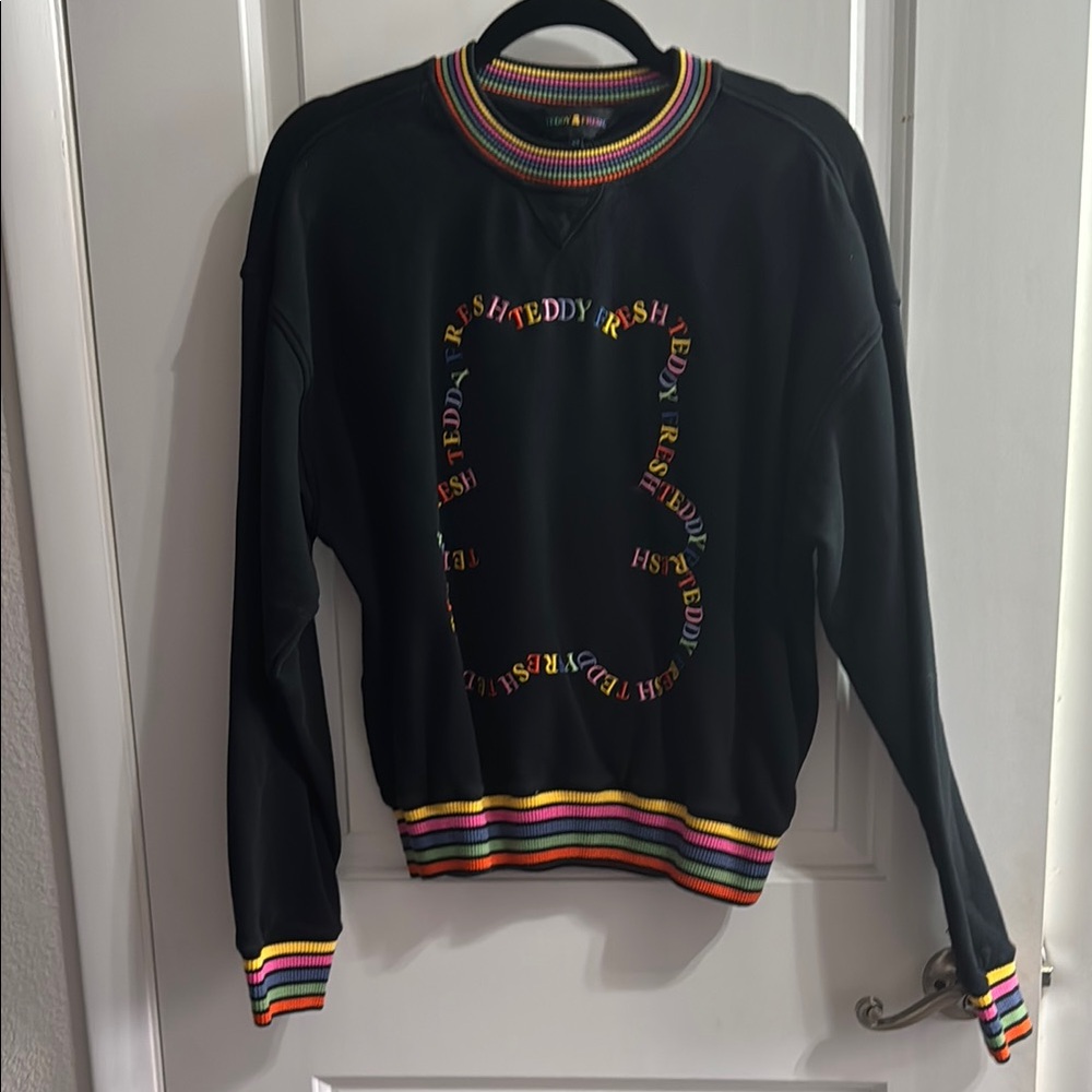 Teddy fresh multicolored embroidered teddy sweatshirt